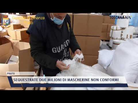 2021-05-19 PRATO - SEQUESTRATE DUE MILIONI DI MASCHERINE NON CONFORMI