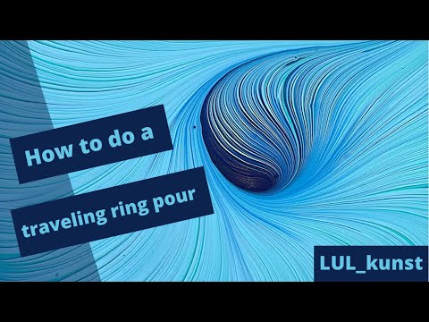 #31 Acrylic pouring / split cup / ringpour / traveling ring pour / pouring / LULringpour