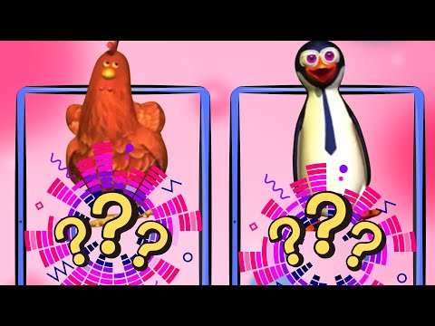 El Pingüino y la Gallina | Juguemos con la granja | Canciones Infantiles