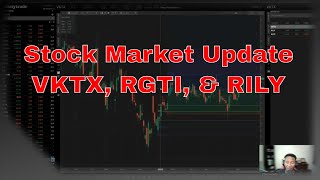 Stock Market Update Stocks I'm Watching VKTX, RGTI, & RILY #trading #stockmarket #optionstrading