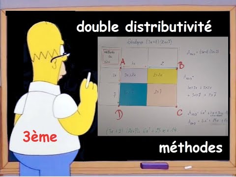 Développer une expression en utilisant la double distributivité: exemples, trois méthodes. 3ème.