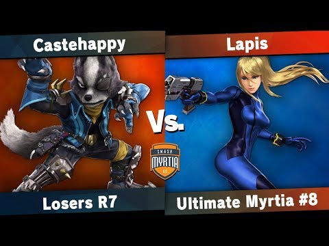 [Ultimate Myrtia #8] CasteHappy (Wolf) vs Lapis (Samus Zero, Pikachu) Losers R7