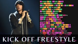 Eminem - Kick Off Freestyle | Lyrics, Rhymes Highlighted
