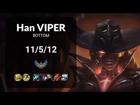 Han Viper Senna vs Xerath BOTTOM - KR CHALLENGER Patch 15.10
