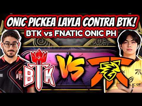FNATIC ONIC PH GOES CRAZY AND PICKS LAYLA! BTK vs FNATIC ONIC PH - M6 ROUND 3 | MOBILE LEGENDS