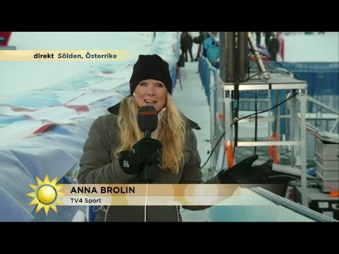 Anna Brolin från Sölden: "Banan kommer sätta åkarna på prov" - Nyhetsmorgon (TV4)