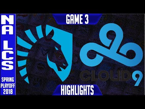TL vs C9 G3 Playoffs Highlights | NA LCS Quarterfinal Spring 2018 | Team Liquid vs Cloud 9 Game 3
