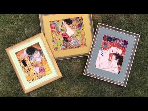 RIOLIS cross stitch kits review. Gustav Klimt's Paintings