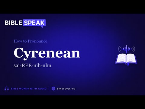 How to Pronounce Cyrenean video thumbnail