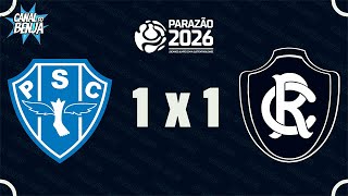 🔴 AO VIVO COM IMAGENS: PAYSANDU X REMO | PARAZÃO 2026 | Campeonato Paraense | Canal do Benja