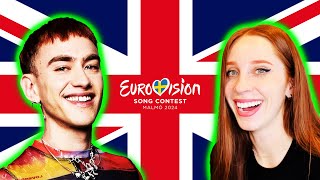 LET'S REACT TO THE UK'S SONG FOR EUROVISION 2024 // OLLY ALEXANDER DIZZY