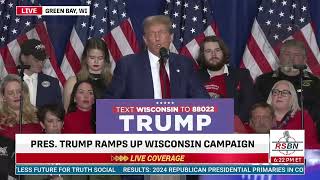 “A vote for Trump is a vote to save Wisconsin and is a vote to save your country.” — President Trump