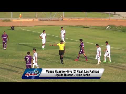 VENUS HUACHO (4) vs (0) REAL LAS PALMAS - FÚTBOL HUACHANO - 10MA FECHA/2018.