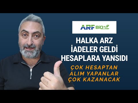 Arf Bio Halka Arz İadeler Geldi Hesaplara Yansıdı #ARFYE İşlem Tarihleri Netleşiyor