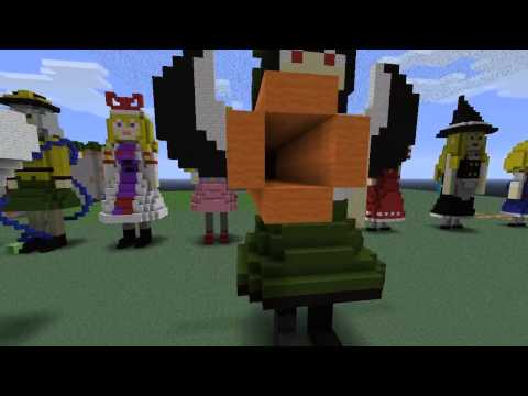 【Touhou Minecraft】 - Utsuho Reiuji [3D Pixel Art]