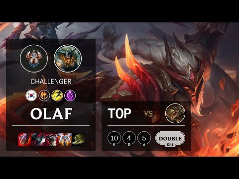 Olaf Top vs Renekton - KR Challenger Patch 10.13