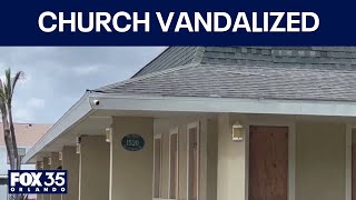 Florida man allegedly hurled brick through multiple church windows