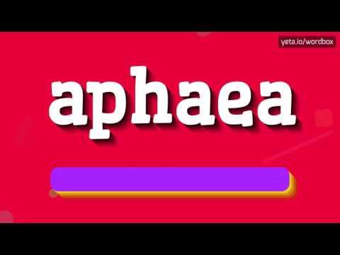 APHAEA - HOW TO PRONOUNCE IT!?