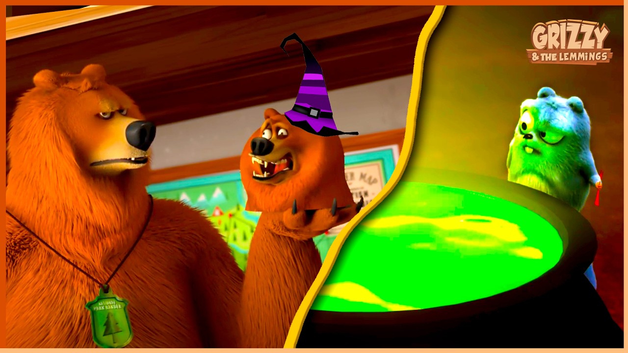 Hocus Pocus Lemmingus 🎃 Grizzy & the lemmings | Halloween Compilation 🐻🐹 Cartoon for Kids