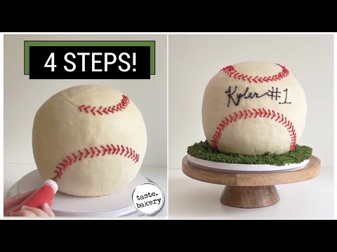 How to Make a MLB World Series BASEBALL CAKE | Smash Cake Baseball Themed Decorating Ideas | Toppers