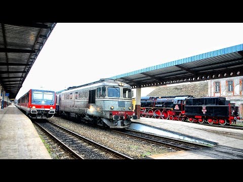 Trains in Oradea-Romania Train Station filmed with Nikon D4-Trenuri Gara Oradea-09.12.2019
