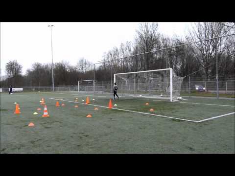 Kay Hilverink, 11 jaar, Keepertraining van Arben Kasolli