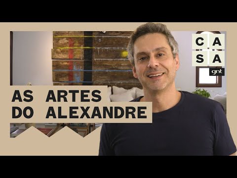 Alexandre Nero abre sua casa no Rio e mostra sala com obras de arte feitas por ele mesmo | Lar