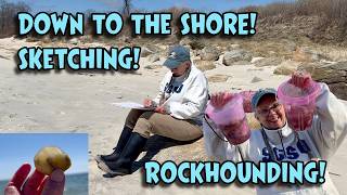 DOWN TO THE SHORE! Let's Go Rockhounding and Sketching!