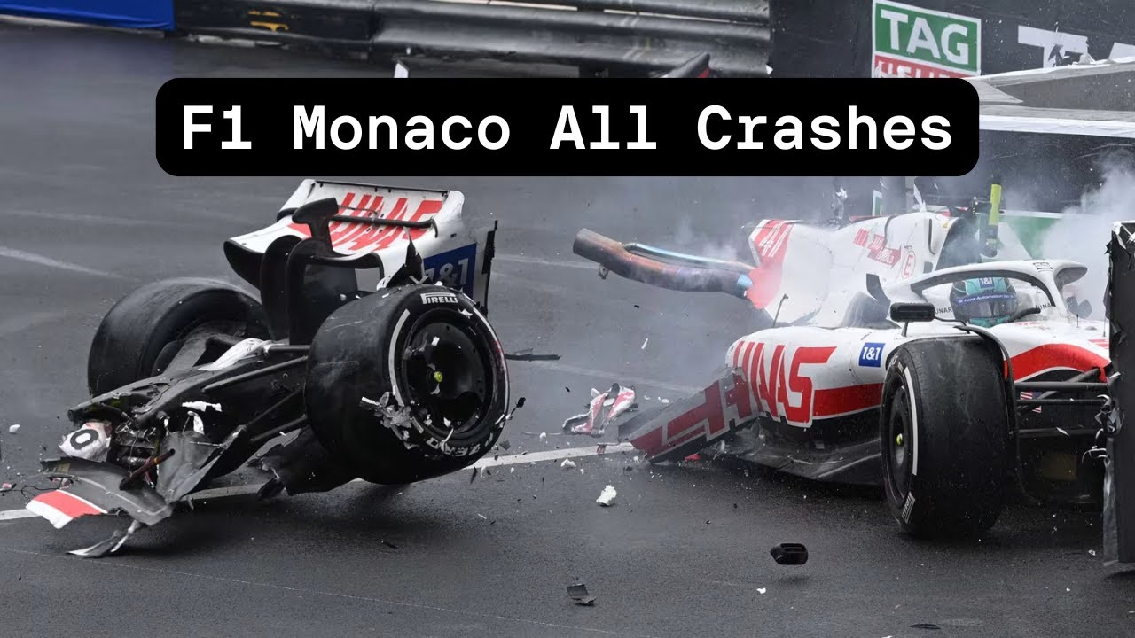 F1 Monaco All Crashes