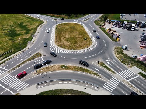 SEMCIR - aplicare marcaj rutier sens giratoriu DN 6 - Calea Torontalului Timisoara