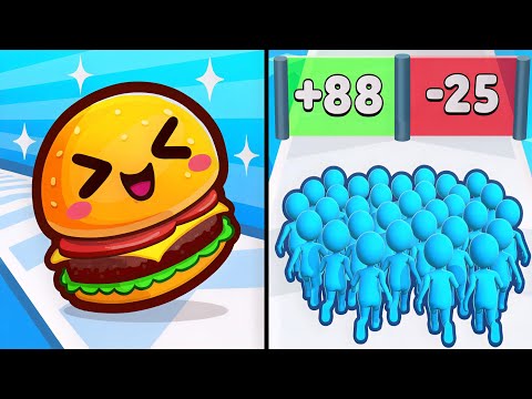 Food Run vs Count Master - Max Levels Unlocked Speedrun Gameplay