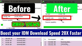 Boost your IDM Download Speed 20X Faster || Internet Download Manager Speed Boost 100% Working Trick