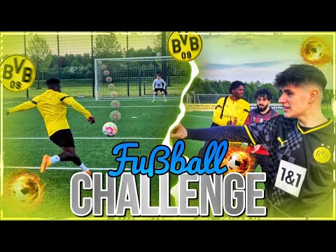FOOTBALL CHALLENGE WITH BVB U19 PLAYERS, MUSTI, DULLENMIKE & CO!⚽️🔥