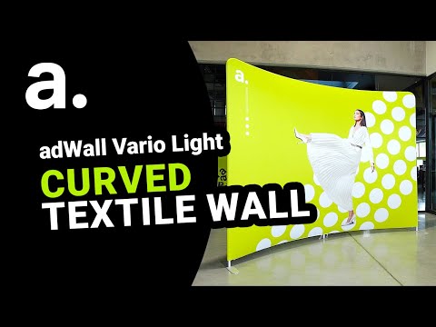 Curved textile wall with your graphics