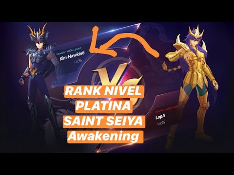 DUELO GALÁTICO NIVEL PLATINA JOGO SAINT SEIYA AWAKENING RANK