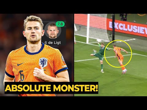 De Ligt’s BRILLIANT defending for the Netherlands vs Lithuania last night