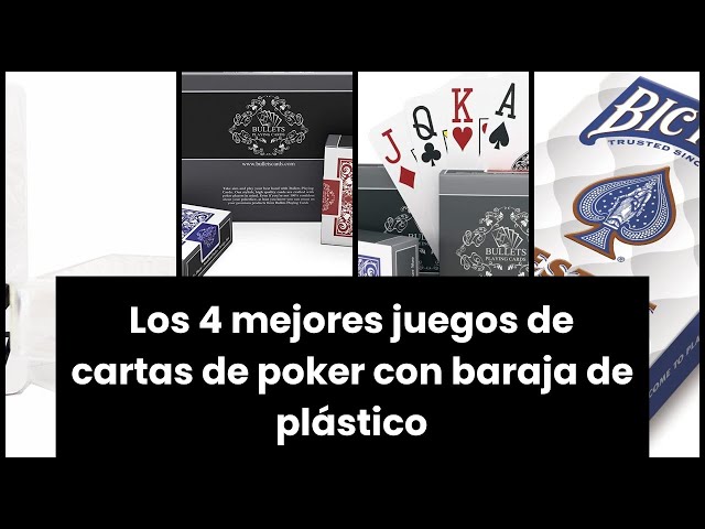 Vídeo relacionado con Bullets Playing Cards, Cartas de Juego de plastico. 2 x Baraja Poker de Medidas Bridge e índice Standard. Naipes Premium plastificadas Ideales para Bridge, Skat, Otros Juegos y Trucos de Magia