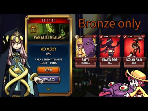 skullgirls mobile PARALLEL REALMS with bronze