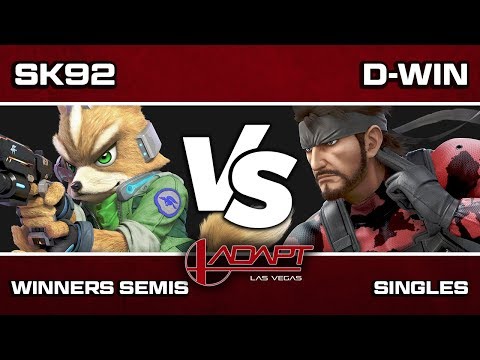 Adapt 2 | The Wall: SK92 (Fox) vs D-Win (Snake/Bowser) - Winners Semis