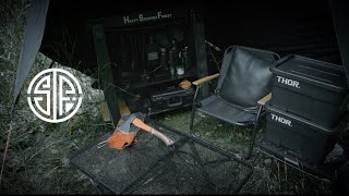 【キャンプ】#15 最高に美味しく焼けました。焚き火&ソーセージ&アヒージョ！忘れ物のだらけでもなんとかなる！【ブラックキャンプギア】solocampingキャンプ飯