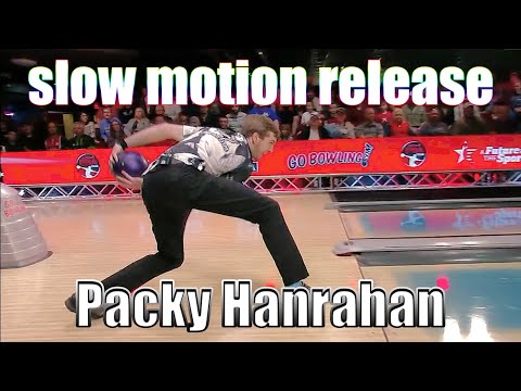 Packy Hanrahan slow motion release - PBA Bowling