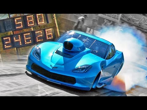 C7 CORVETTE NITROUS PRO MOD RUNS 5.80'S IN THE QUARTER-MILE!