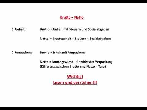 Brutto - Netto