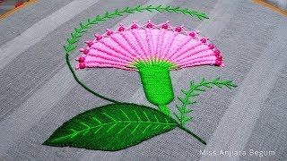Different Hand Embroidery stitched Flower, Cute Embroidery, Flower Embroidery-67,Save from YouTube