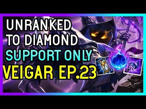 CLEAN VEIGAR SUPPORT - Unranked to Diamond SUPPORT ONLY  - Ep. 23 League of Legends