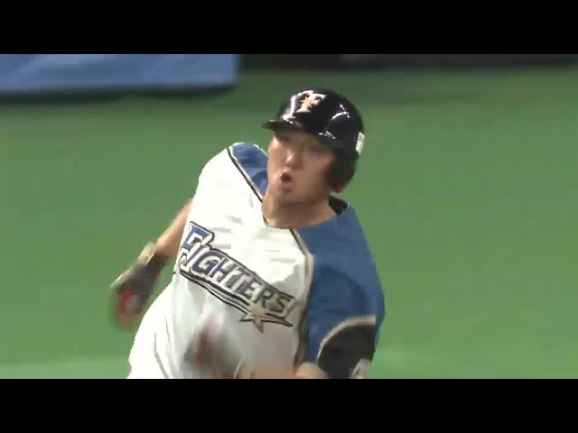 【1回裏】右中間へグングン伸びた!! ファイターズ・中田 追撃打で今季99打点 2015/9/22 F-H