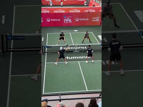 JW Johnson shows how to end a pickleball point with the perfect Erne 👏