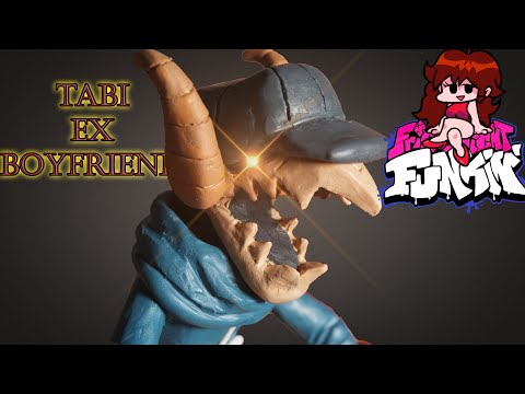 Making TABI Ex Boyfriend Friday Night Funkin' Clay Art | FNF MOD