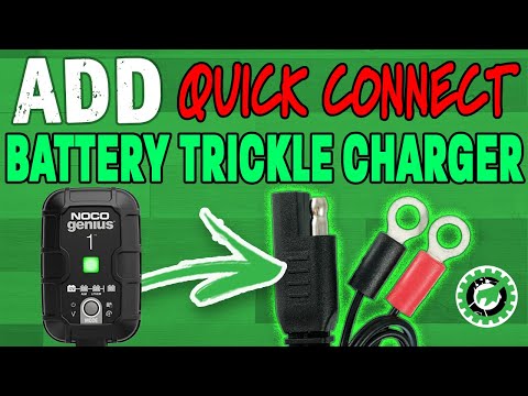 DIY: Add Quick Connect to Battery Tender Trickle Charger for RZR, ATV, Motorcycles and more! [EASY]