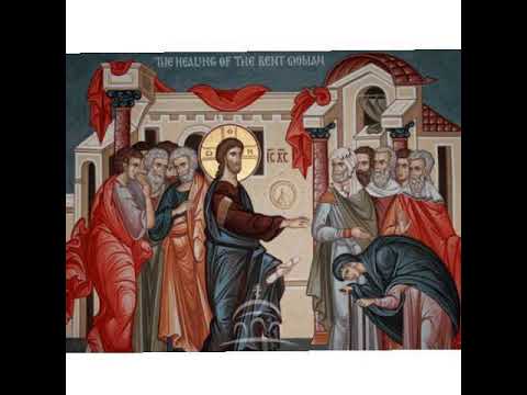 Predica Părintelui Ieronim la Duminica Tămăduirii femeii gârbove